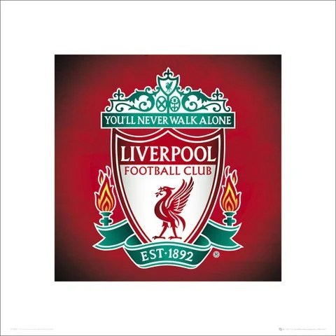 Liverpool Club Crest - 40 x 40cm Print Bild 1