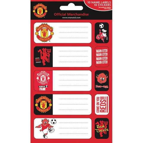 Manchester United Crests (Labels) - Label Sticker Pack Bild 1