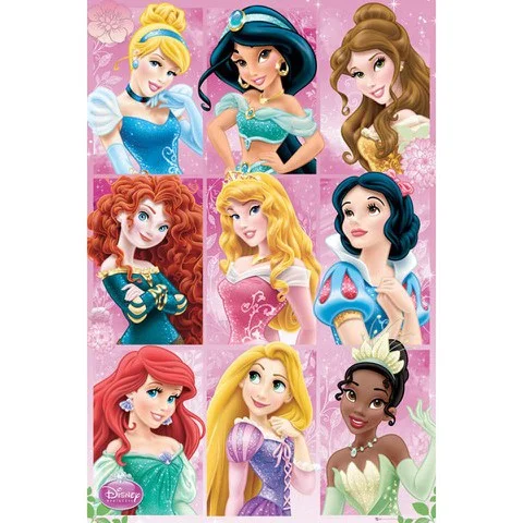 Disney Princess Grid - Maxi Poster - 61 x 91.5cm Bild 1