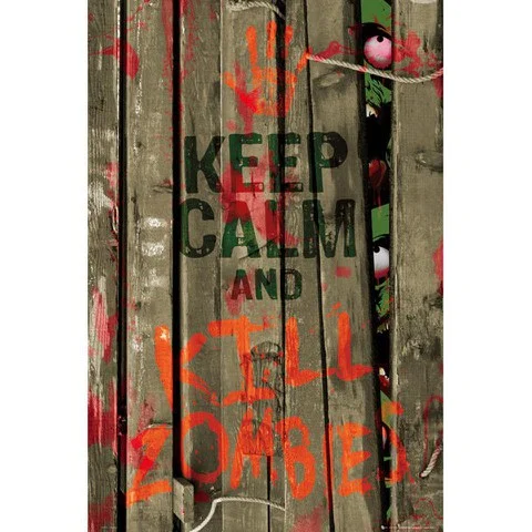 Keep Calm Kill Zombies - Maxi Poster - 61 x 91.5cm Bild 1