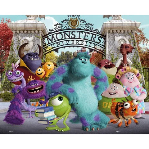 Monsters University Cast - Mini Poster - 40 x 50cm Bild 1