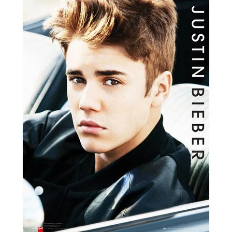 Justin Bieber Car Pin Up - Mini Poster - 40 x 50cm Bild 1
