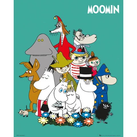 Moomins Characters - Mini Poster - 40 x 50cm Bild 1