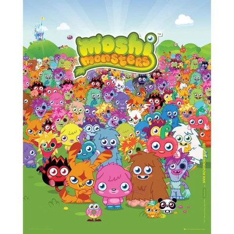 Moshi Monsters Portrait - Mini Poster - 40 x 50cm Bild 1