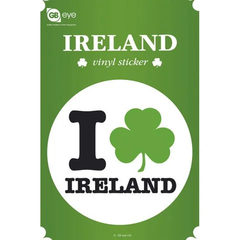 Ireland I Love - Vinyl Sticker - 10 x 15cm Bild 1