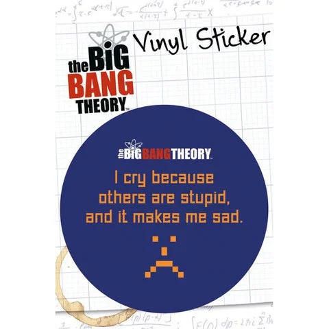 The Big Bang Theory Stupid - Vinyl Sticker - 10 x 15cm Bild 1