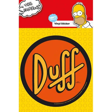 The Simpsons Duff - Vinyl Sticker - 10 x 15cm Bild 1