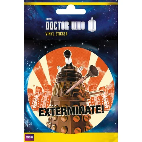 Doctor Who Dalek Exterminate - Vinyl Sticker - 10 x 15cm Bild 1