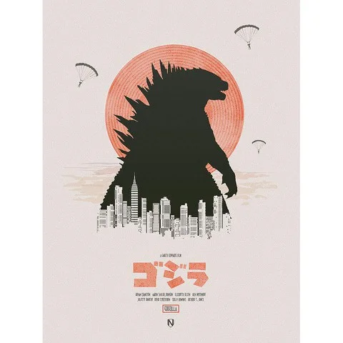 Godzilla - Zavvi Exclusive Limited Signed and Numbered Giclee Print Bild 1