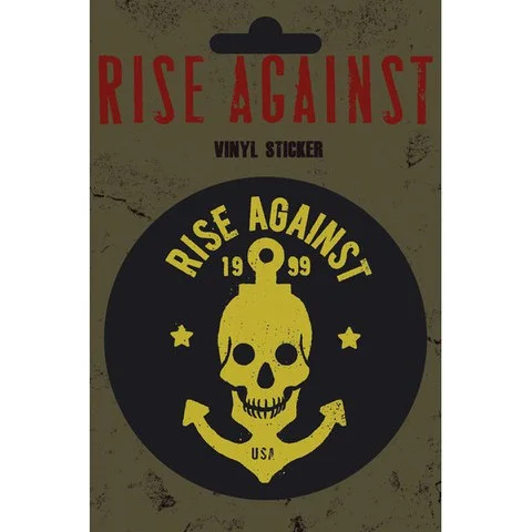 Rise Against Skull Anchor - Vinyl Sticker - 10 x 15cm Bild 1