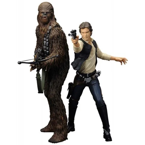 Kotobukiya Star Wars Han Solo and Chewbacca ArtFX+ Statue Bild 1