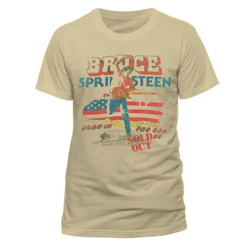 Bruce Springsteen Herren T-Shirt - Tour - S - Sand Bild 1