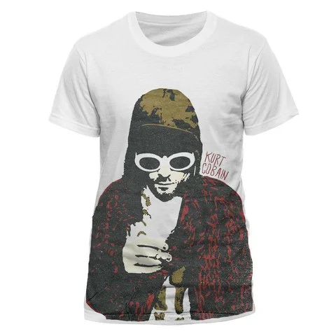Kurt Cobain Herren T-Shirt - S - Weiß Bild 1