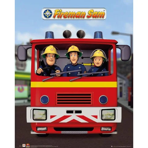 Fireman Sam Jupiter - Mini Poster - 40 x 50cm Bild 1