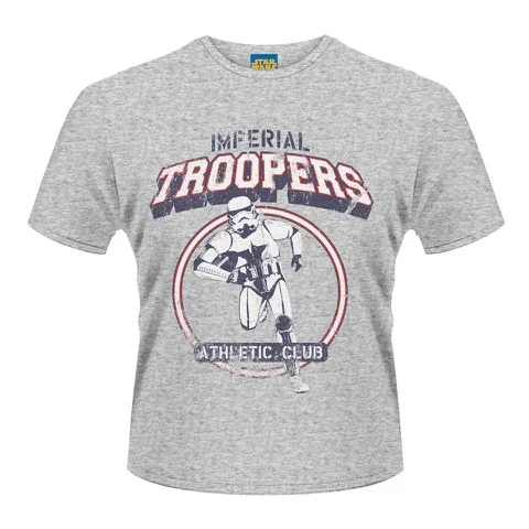 Star Wars Men's T-Shirt - Imperial Troopers Athletic Club - Grey - S - Grau Bild 1