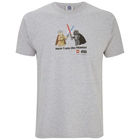 Lego Star Wars Men's T-Shirt - Now I Am The Master - L - Weiß Bild 1