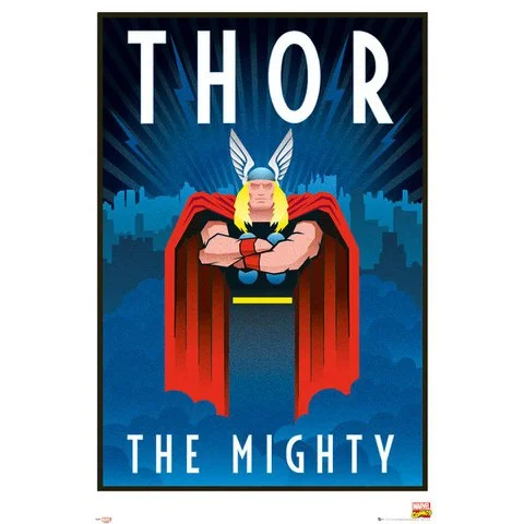 Marvel Retro Thor - Maxi Poster - 61 x 91.5cm Bild 1