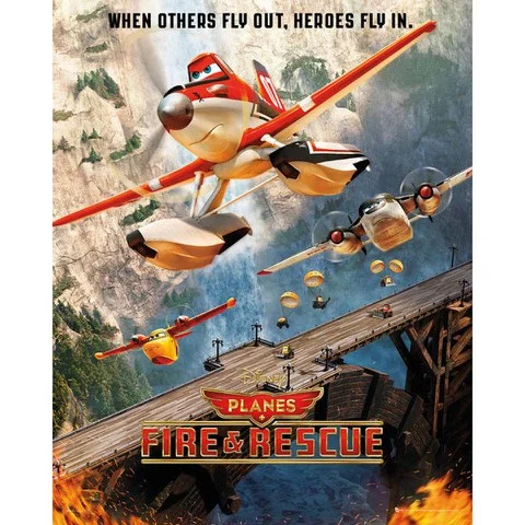 Disney Planes Fire and Rescue Bridge - Mini Poster - 40 x 50cm Bild 1