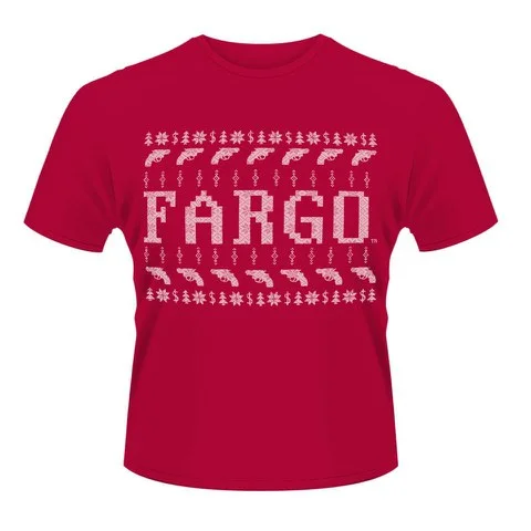 Fargo Men's T-Shirt - Fargo Knit - Red - S - Rot Bild 1