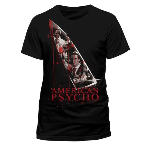 American Psycho Men's T-Shirt Bloody Knife - S - Schwarz Bild 1