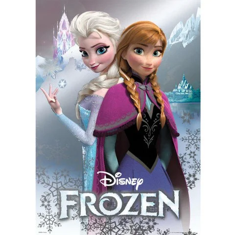 Disney Frozen Anna and Elsa - Metallic Poster - 47 x 67cm Bild 1