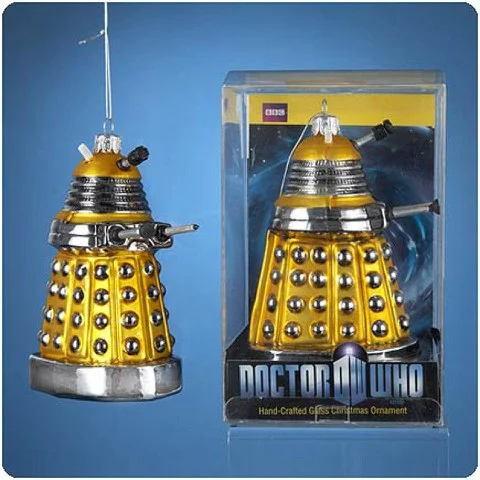 Doctor Who Yellow Dalek Drone 5 Inch Christmas Ornament Bild 1