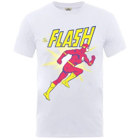DC Comics Men's Flash Running T-Shirt - White - S - Weiß Bild 1