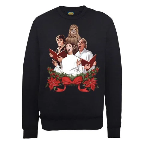 Star Wars - Jedi Carols Weihnachtspullover -Schwarz - S - Schwarz Bild 1