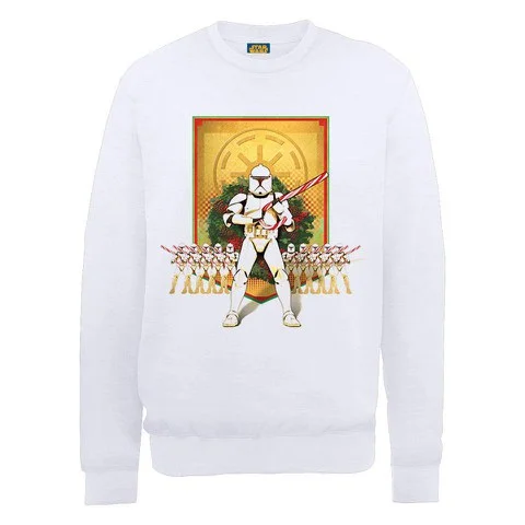 Star Wars - Candy Cane Troopers Weihnachtspullover - Weiß - S - Weiß Bild 1