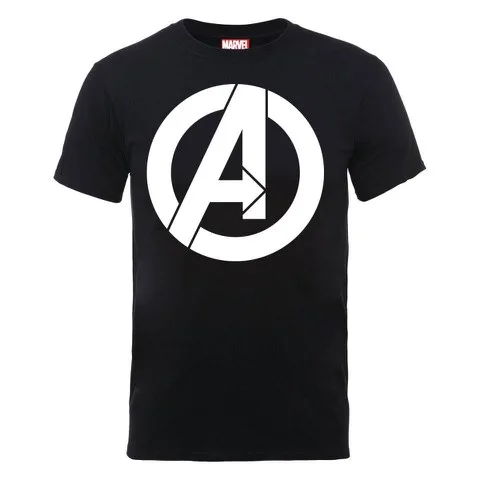 Marvel Avengers Assemble Simple Logo Men's T-Shirt - Black - S - Schwarz Bild 1