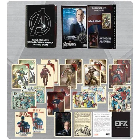 Marvel Agents of Shield Agent Coulson Vintage Captain America Trading Card Set Bild 1