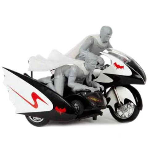 Hot Wheels Elite DC Comics Batman 1966 Batcycle With Figures 1:12 Scale Set Bild 1