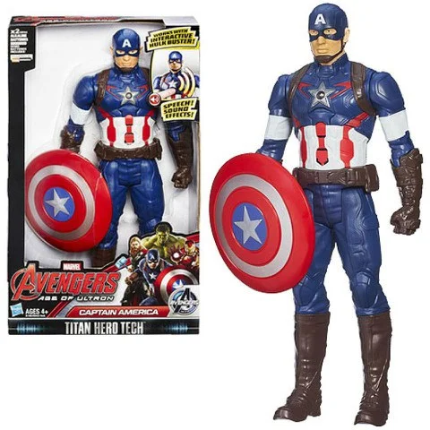 Marvel Avengers Age of Ultron Titan Hero Tech Interactive Electronic Captain America Action Figure Bild 1