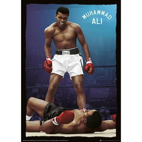 Muhammad Ali Knockout - Metallic Poster - 47x67cm Bild 1