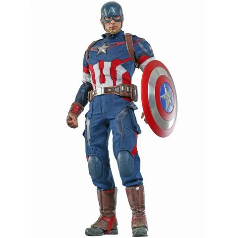 Hot Toys Marvel Avengers Age of Ultron Captain America 1:6 Scale Figure Bild 1