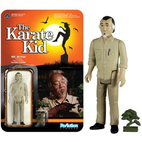 ReAction Karate Kid Mr. Miyagi 3 3/4 Inch Action Figure Bild 1