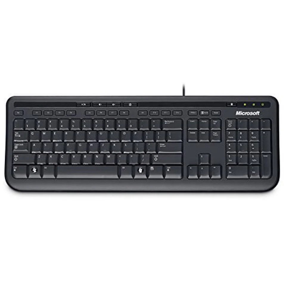 Microsoft Wired Keyboard 600 USB Black Bild 1