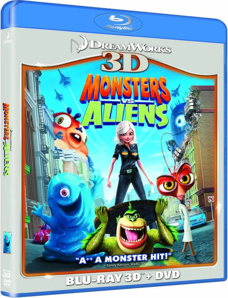 Monsters Vs Aliens 3D (3D Blu-Ray, 2D Blu-Ray und DVD) Bild 1