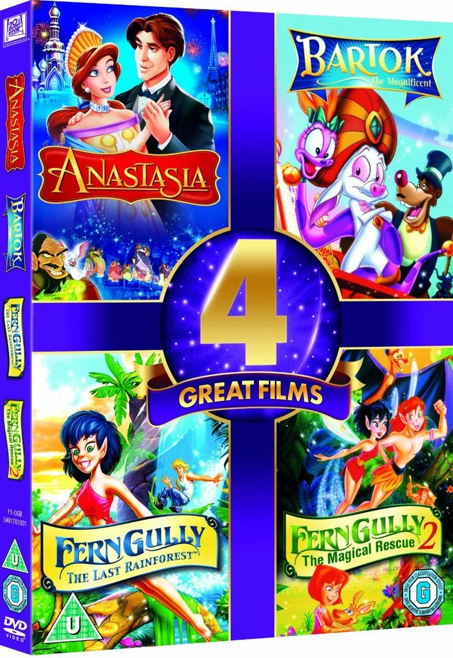 4 Great Films - Anastasia / Bartok the Magnificent / Ferngully / Ferngully 2 Bild 1