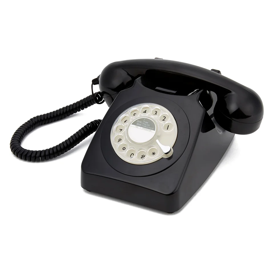 GPO 746 Retro Drehscheiben Telefon - Schwarz Bild 1