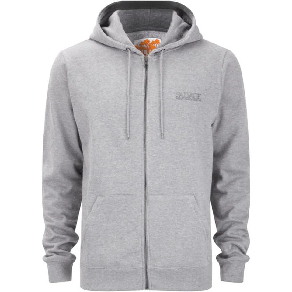 Salvage Men's FZ Hooded Sweatshirt - Grey Marl - S - Grau meliert Bild 1
