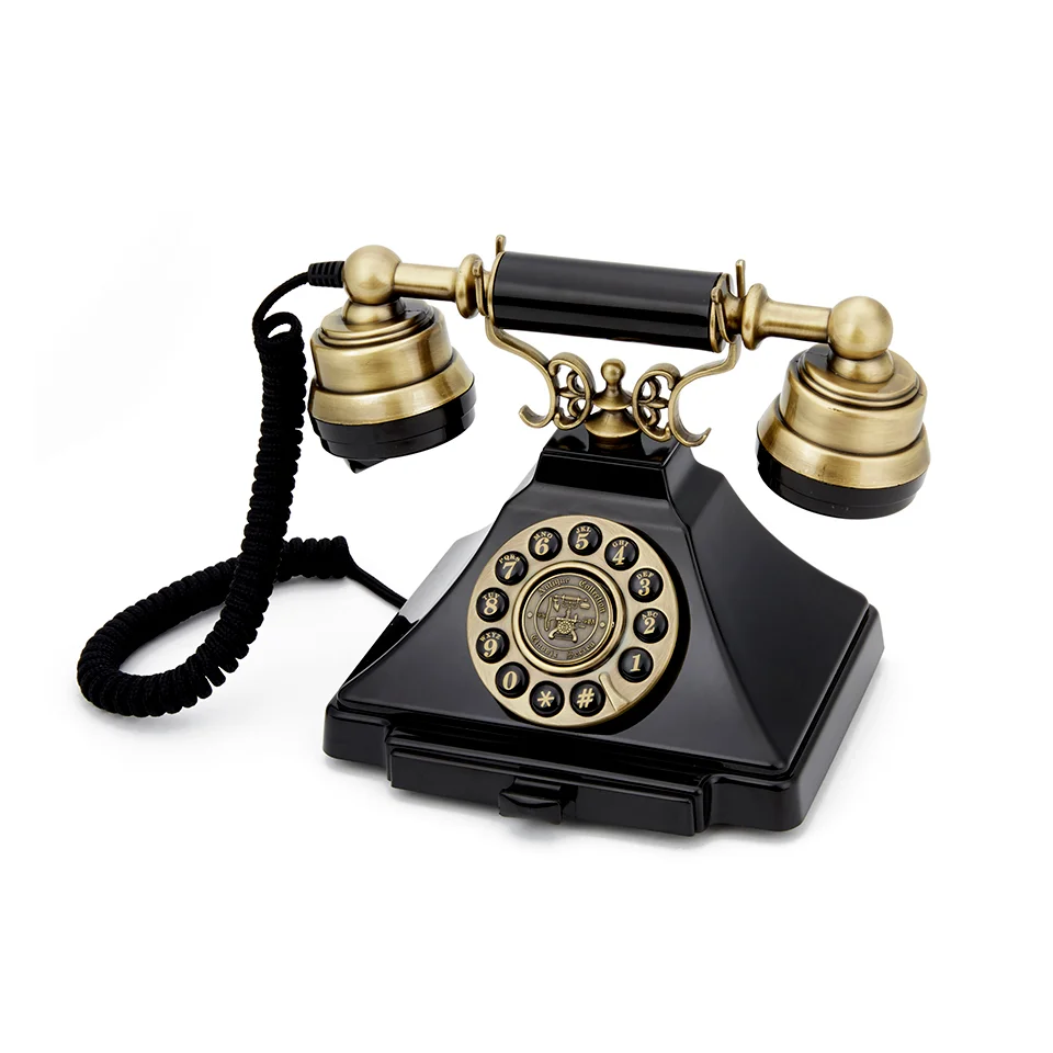 GPO Retro Duke Telephone with Push Button Dial - Black Bild 1