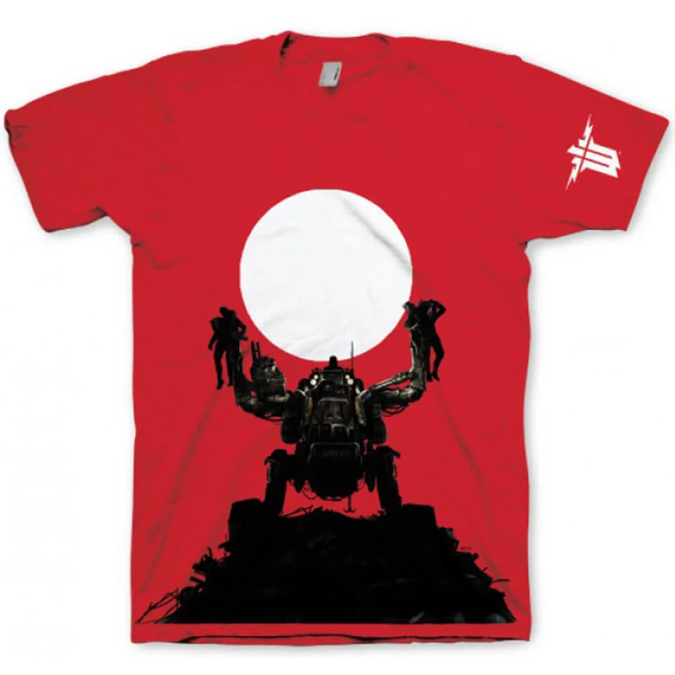 Wolfenstein Men's T-Shirt - The New Order - Red - L - Rot Bild 1