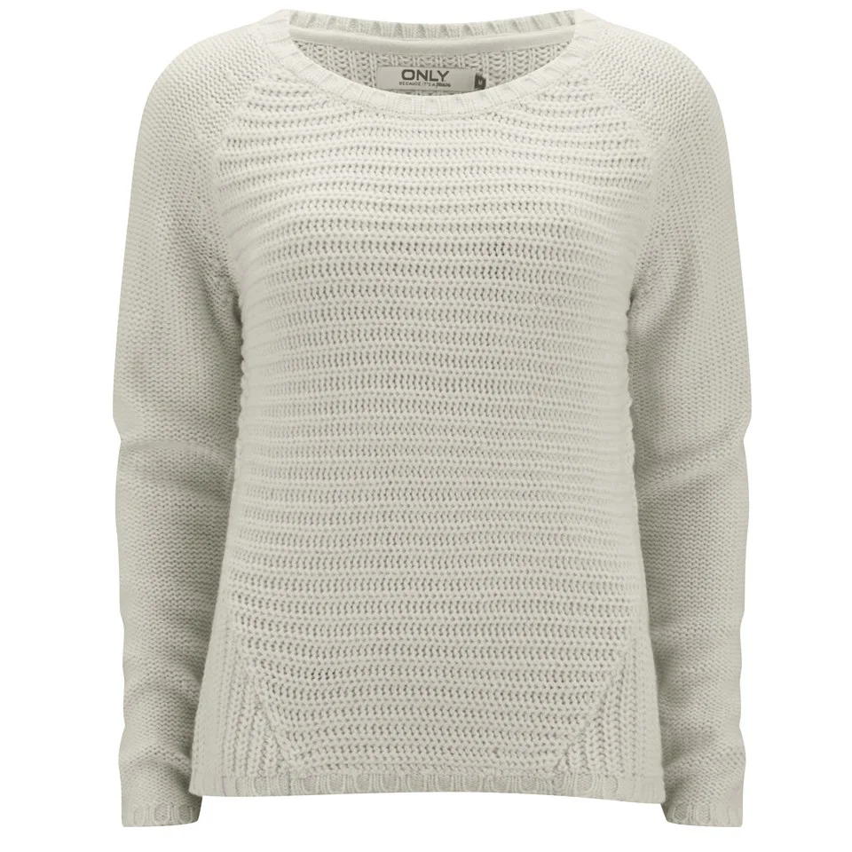 ONLY Women's Tullalu Jumper - Cloud Dancer - XS - Grau Bild 1