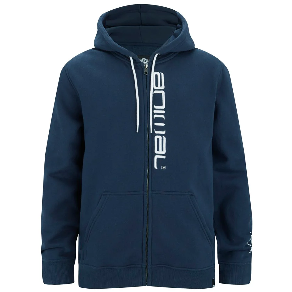Animal Men's Larue Zip Through Hoody - Indigo - S - Blau Bild 1
