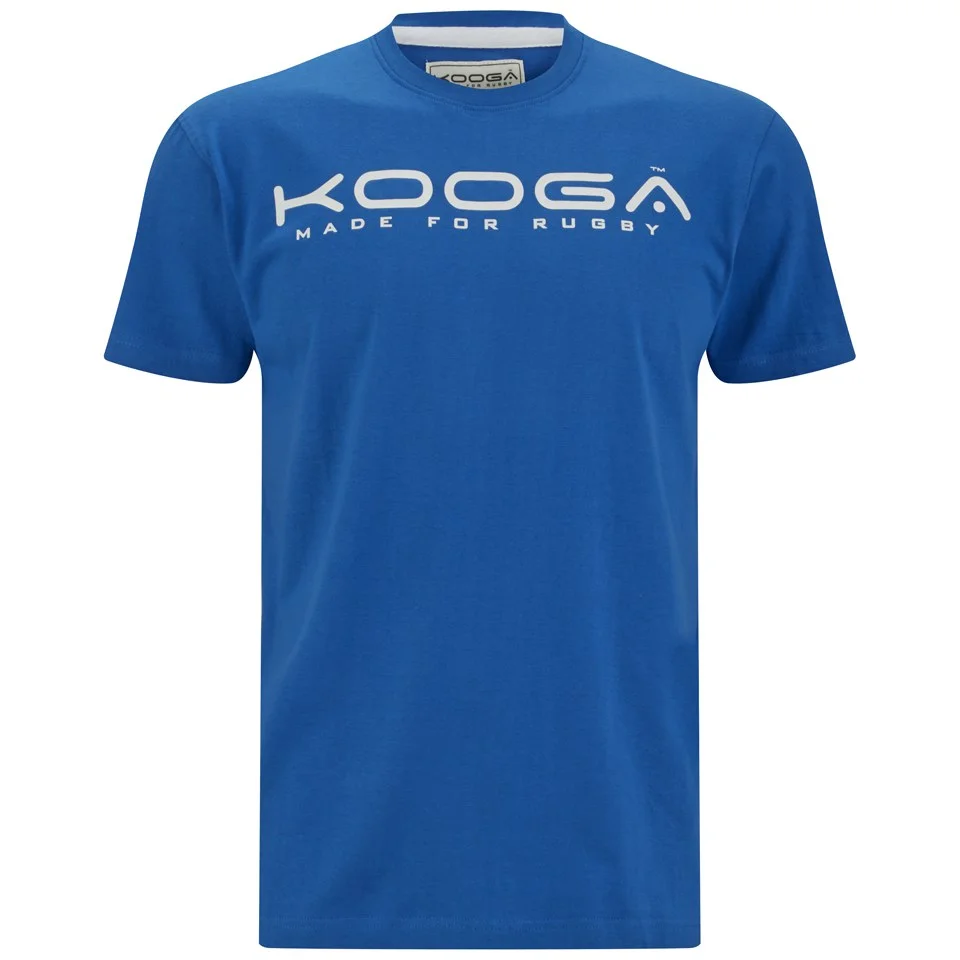 Kooga Men's Cotton Logo T-Shirt - Reflex Blue - S - Blau Bild 1