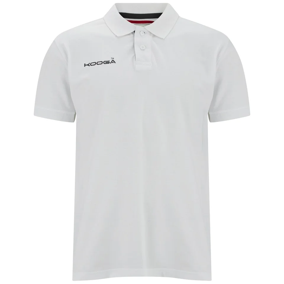 Kooga Men's Pique Polo Shirt - White - S - Weiß Bild 1