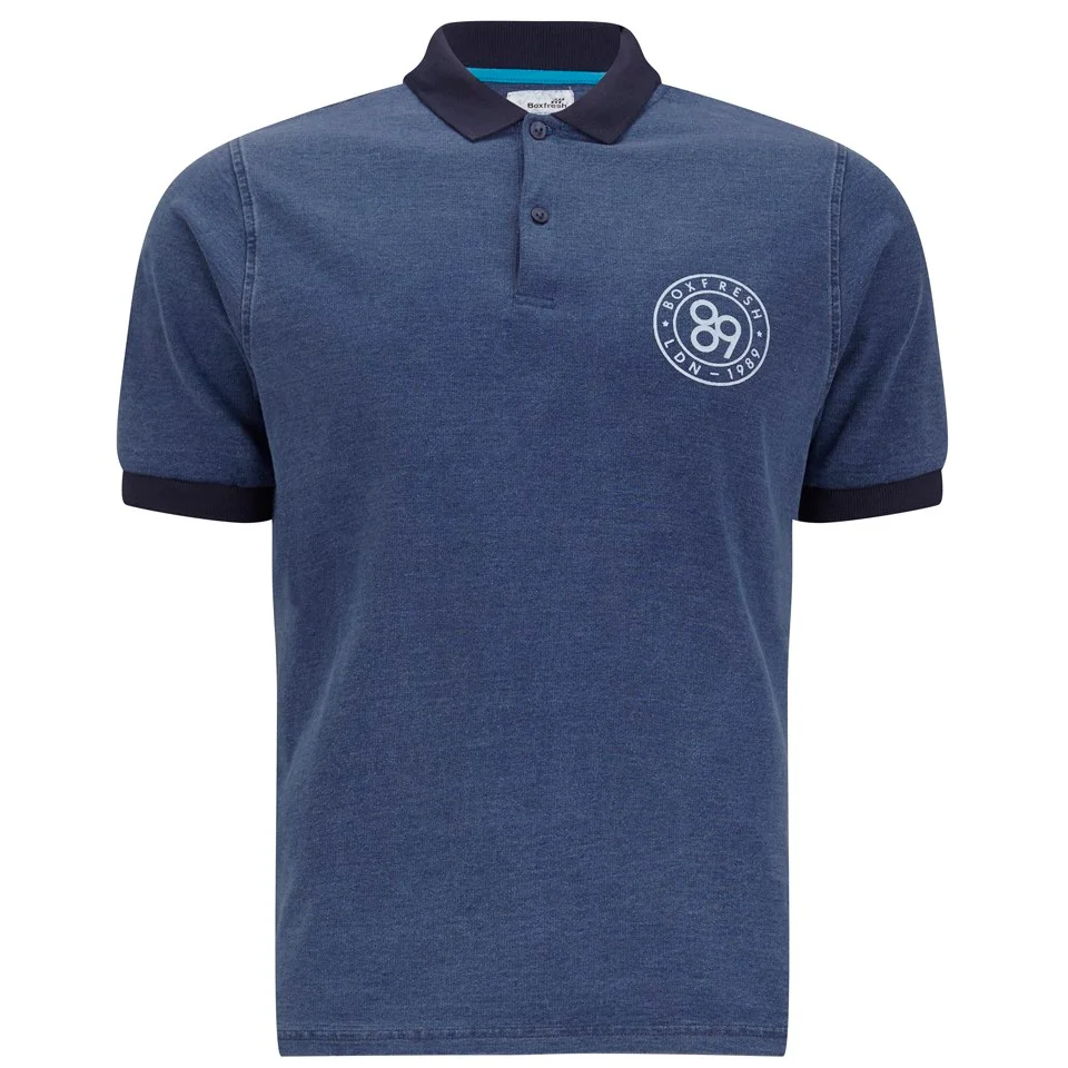 Boxfresh Men's Kenstone Polo Shirt - Blue Indigo - S - Blau Bild 1