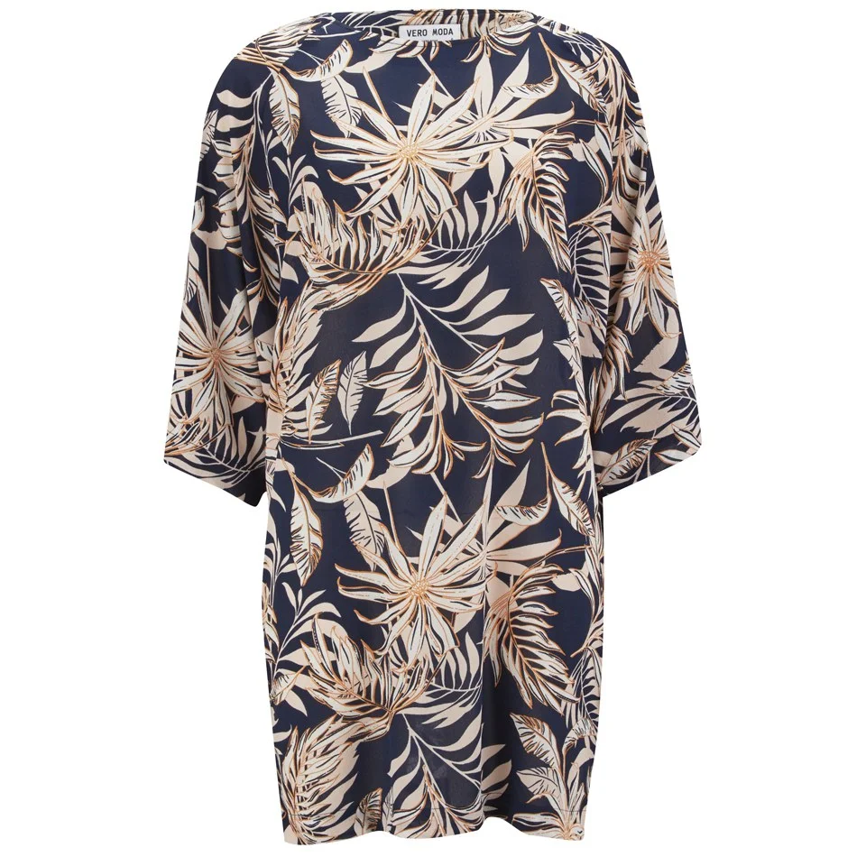 Vero Moda Women's Pamala Dress - Black Iris - UK 8 - Bunt Bild 1