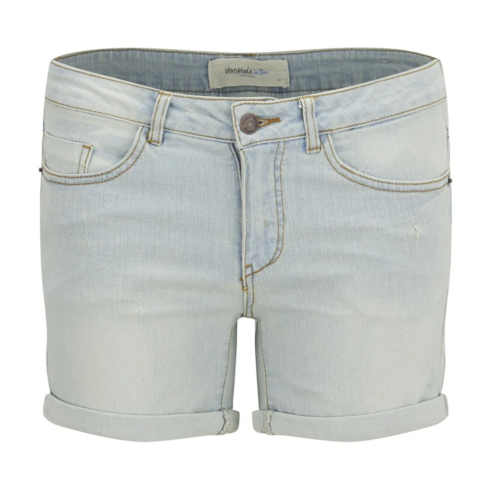 Vero Moda Women's Brix Denim Shorts - Blue - UK 8 - Blau Bild 1